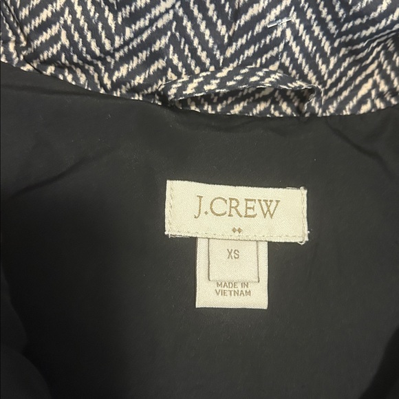 J Crew Herringbone Vest black and cream XS - Picture 3 of 4